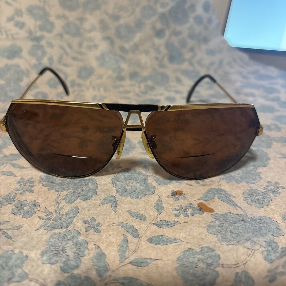 Vintage Cazal 960 Black & Gold 1970's Sunglasses